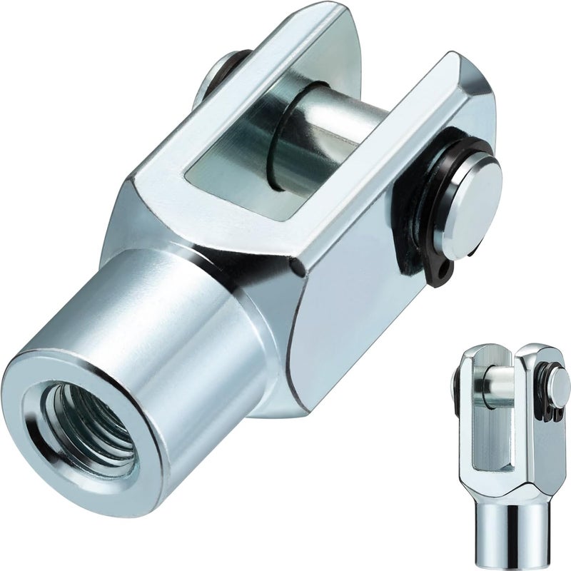 VIILOCK 2pcs Air Cylinder Rod Clevis End, M10x1.25 Female Thread Y Connector for Pneumatic Air Cylinder Foot Mounting Work Y-25/32 - Image 1